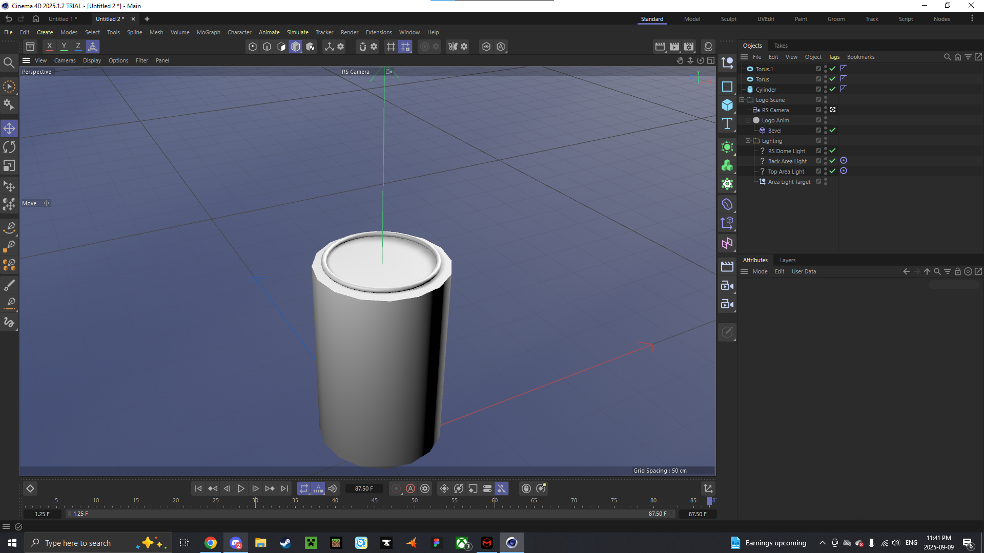 During the making of the can model I had to decide whether I wanted to use a cylinder or a torus for the top lip. I decided on a torus because the shape was already rounded so it was closer to the real object.